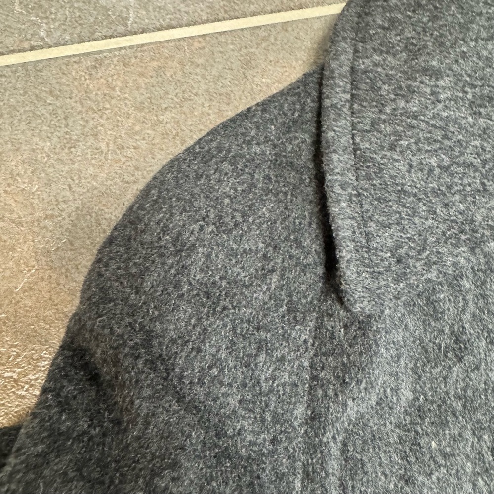 Pendleton Vtg Vintage Wool Long Coat Trench Grey Gray 18 READ - Picture 11 of 13